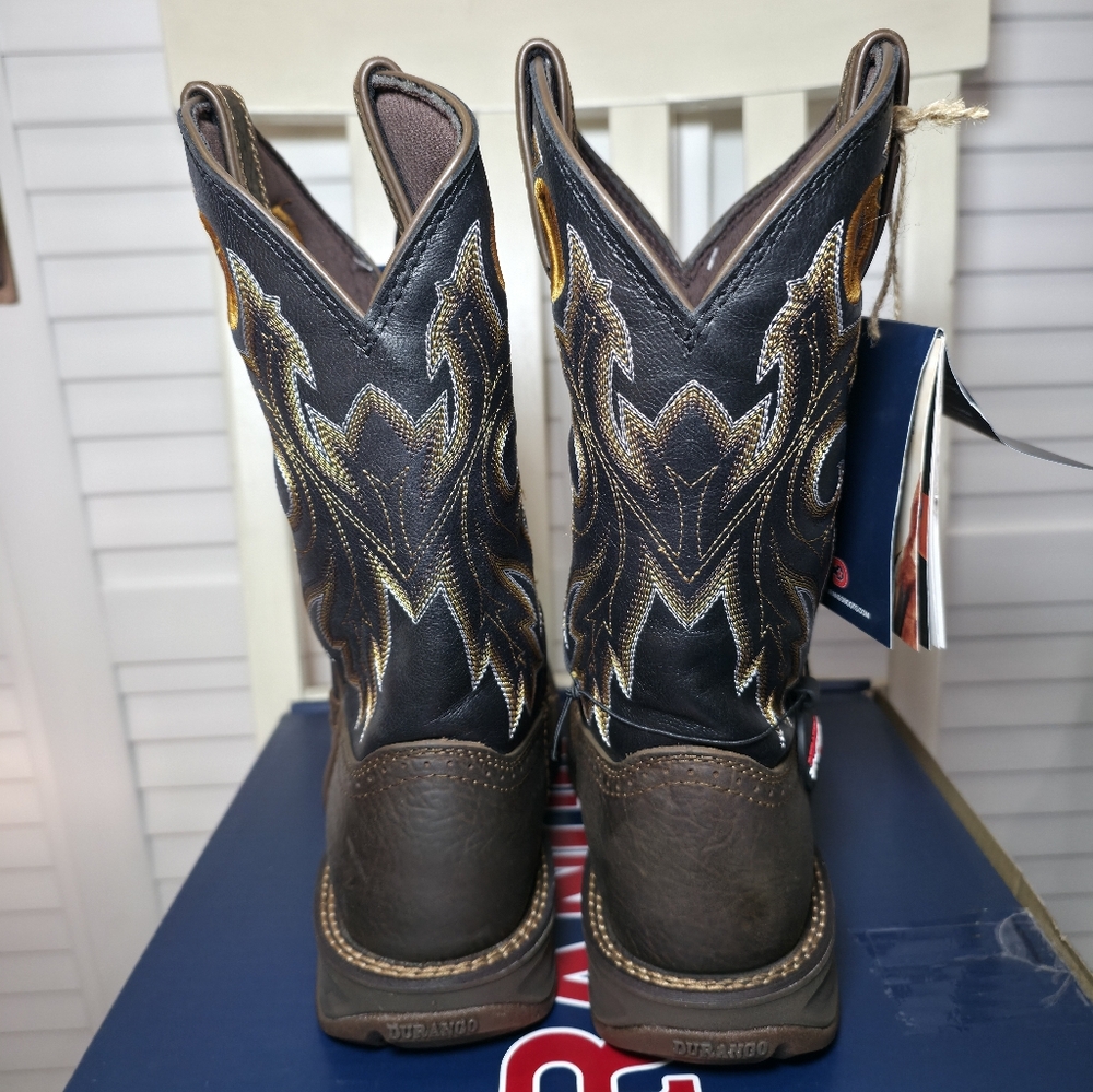 Durango 11" Rebel Performance Western Boot Broad Square Toe DDB0499 Men Size 7.5 - Picture 4 of 8